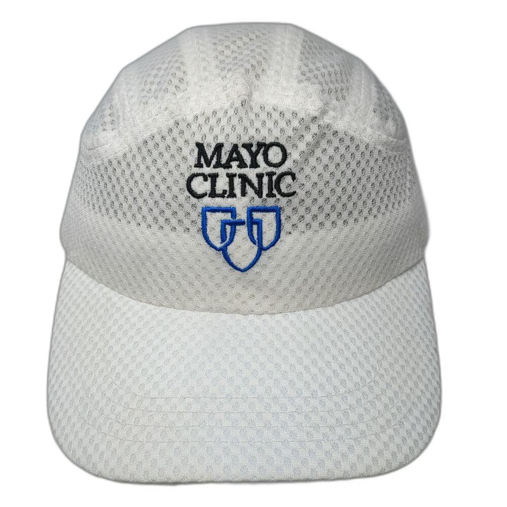 Headmost Baseball Cap White One Size Mayo Clinic Finish Breast Cancer Mesh Hat